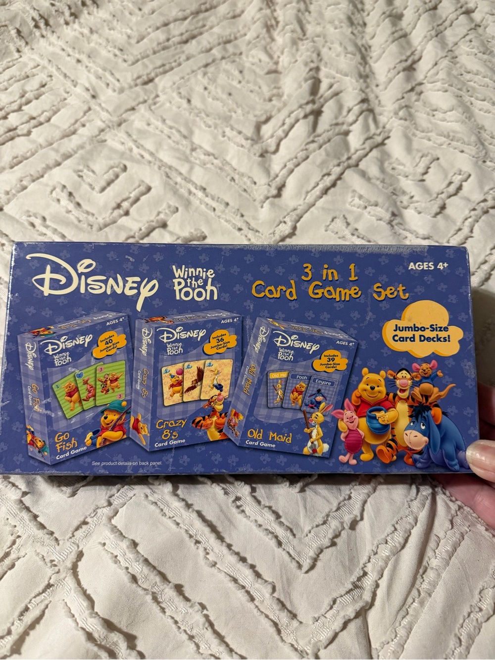 Disney Winnie the Pooh 3-in-1 Card Game Set - Blue